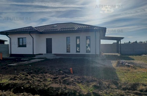 Casă nouă 3 camere parter, curte 443 mp, Săbăreni 